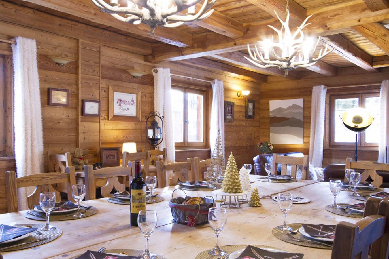 Les 2 Alpes Location Chalet Luxe Chartus Salle A Manger