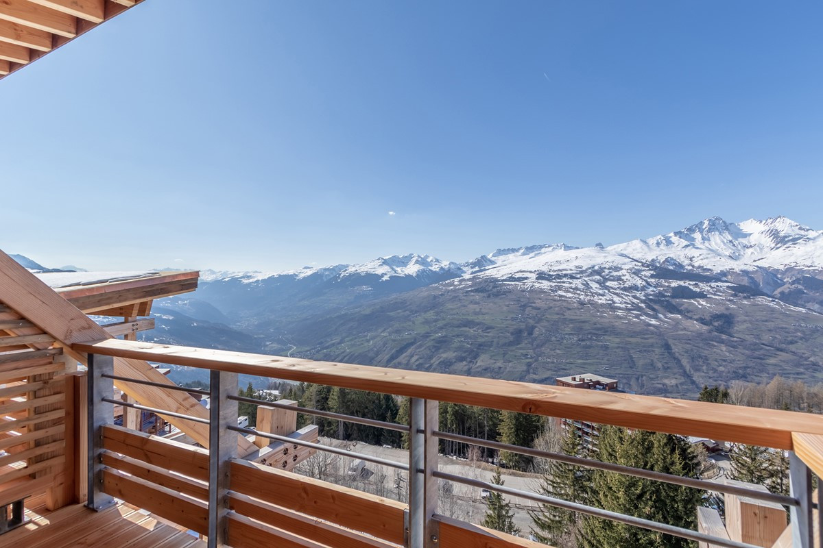 Les Arcs Location Appartement Dans Résidence Luxe Arcunite Balcon 2