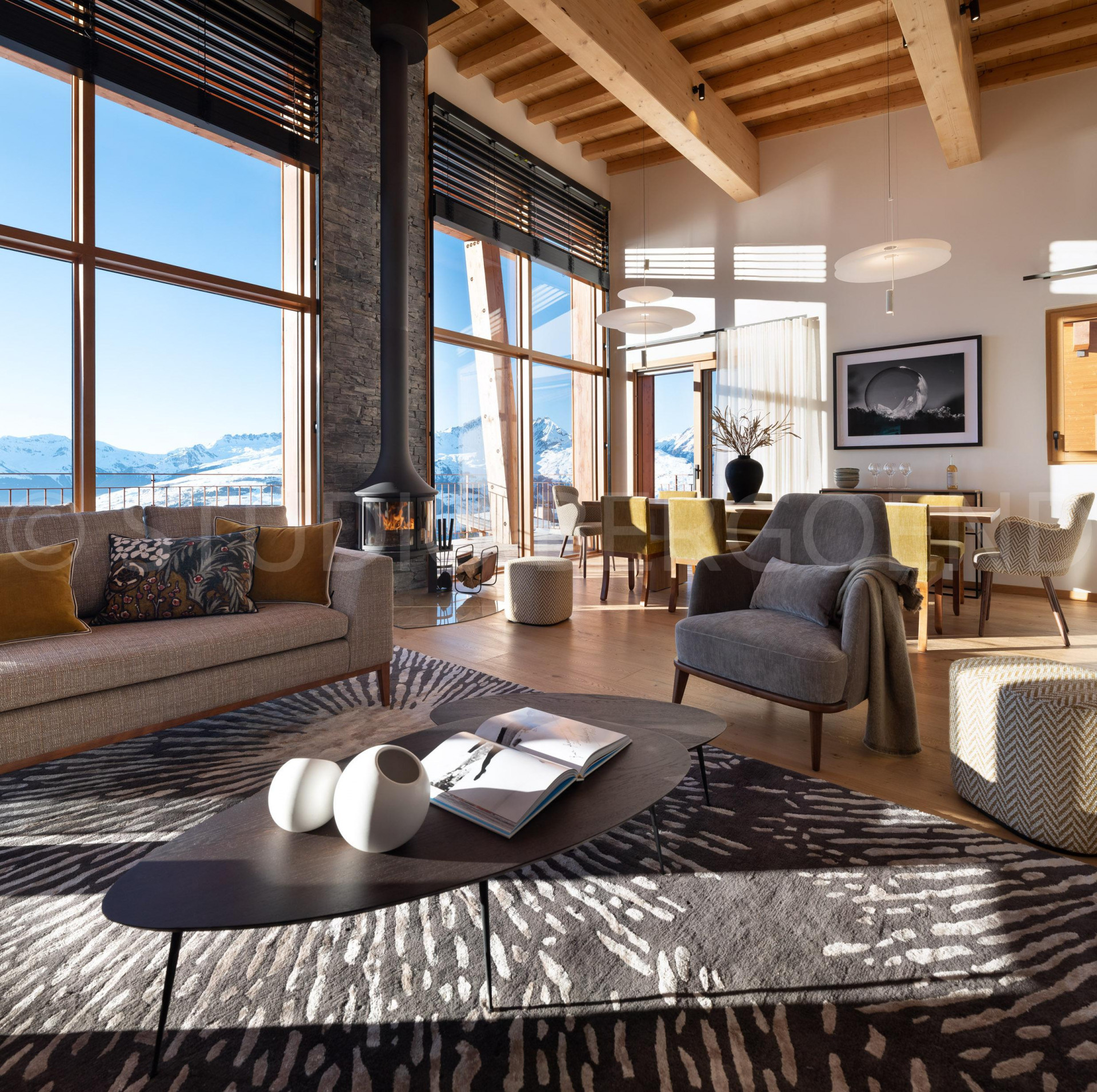 Les Arcs Location Chalet Luxe Arcin Salon 