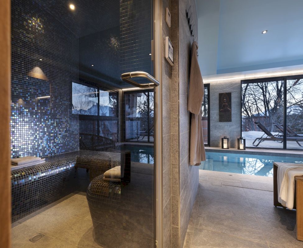 Les Arcs Location Chalet Luxe Arkutine Hammam Pisicine