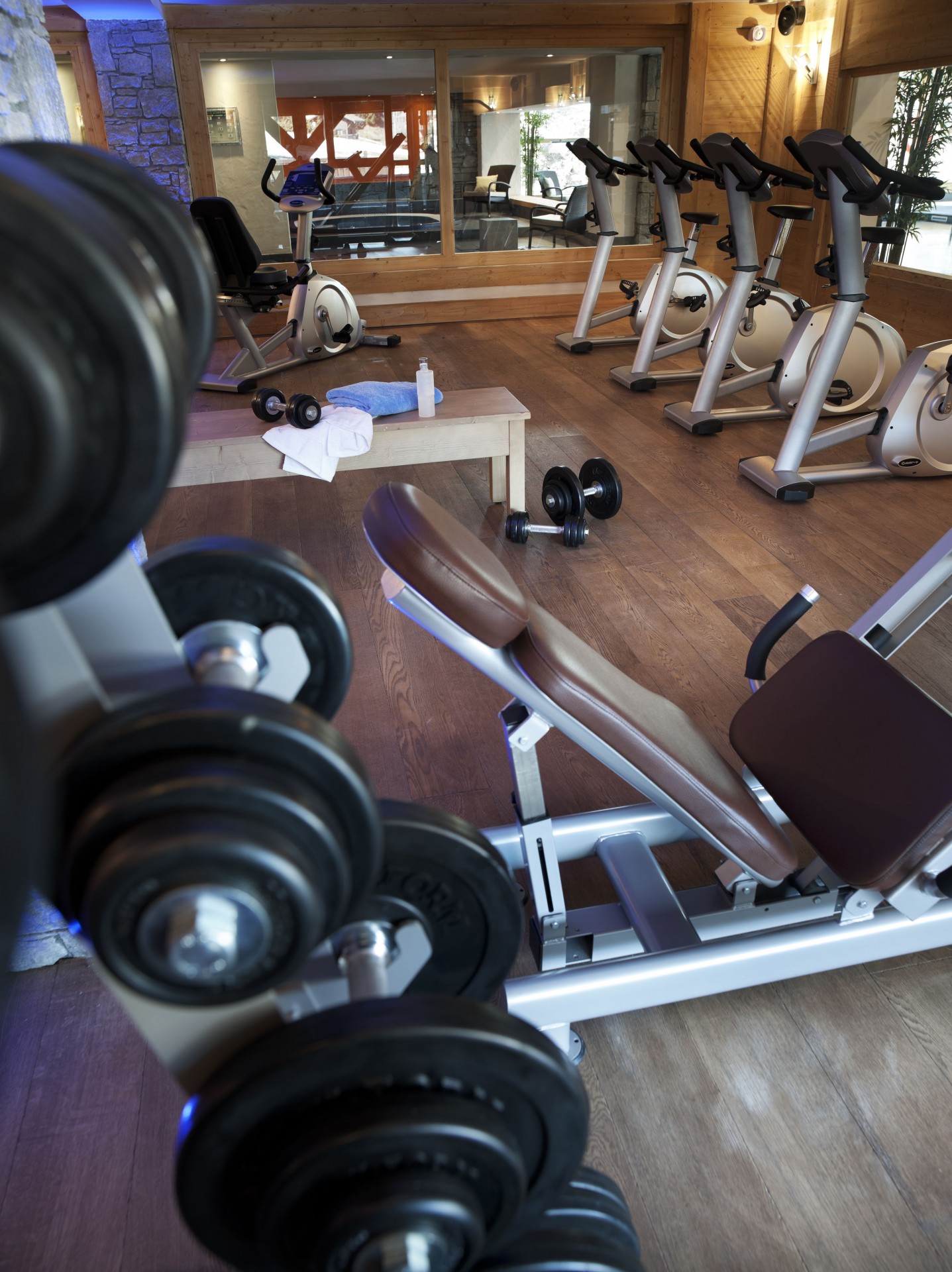 Les Carroz D'Araches Location Appartement Luxe Licibe Salle De Fitness