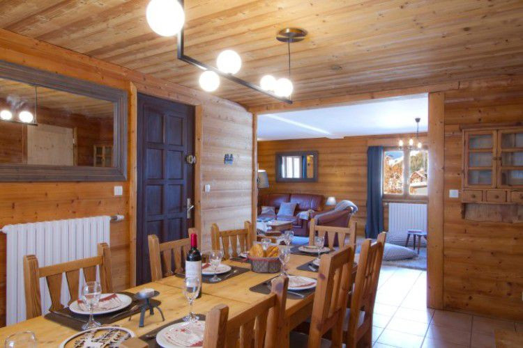 Les Deux Alpes Location Chalet Luxe Landre Salle A Manger