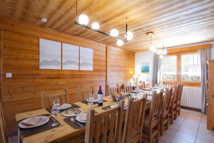 Les Deux Alpes Location Chalet Luxe Landre Salle A Manger