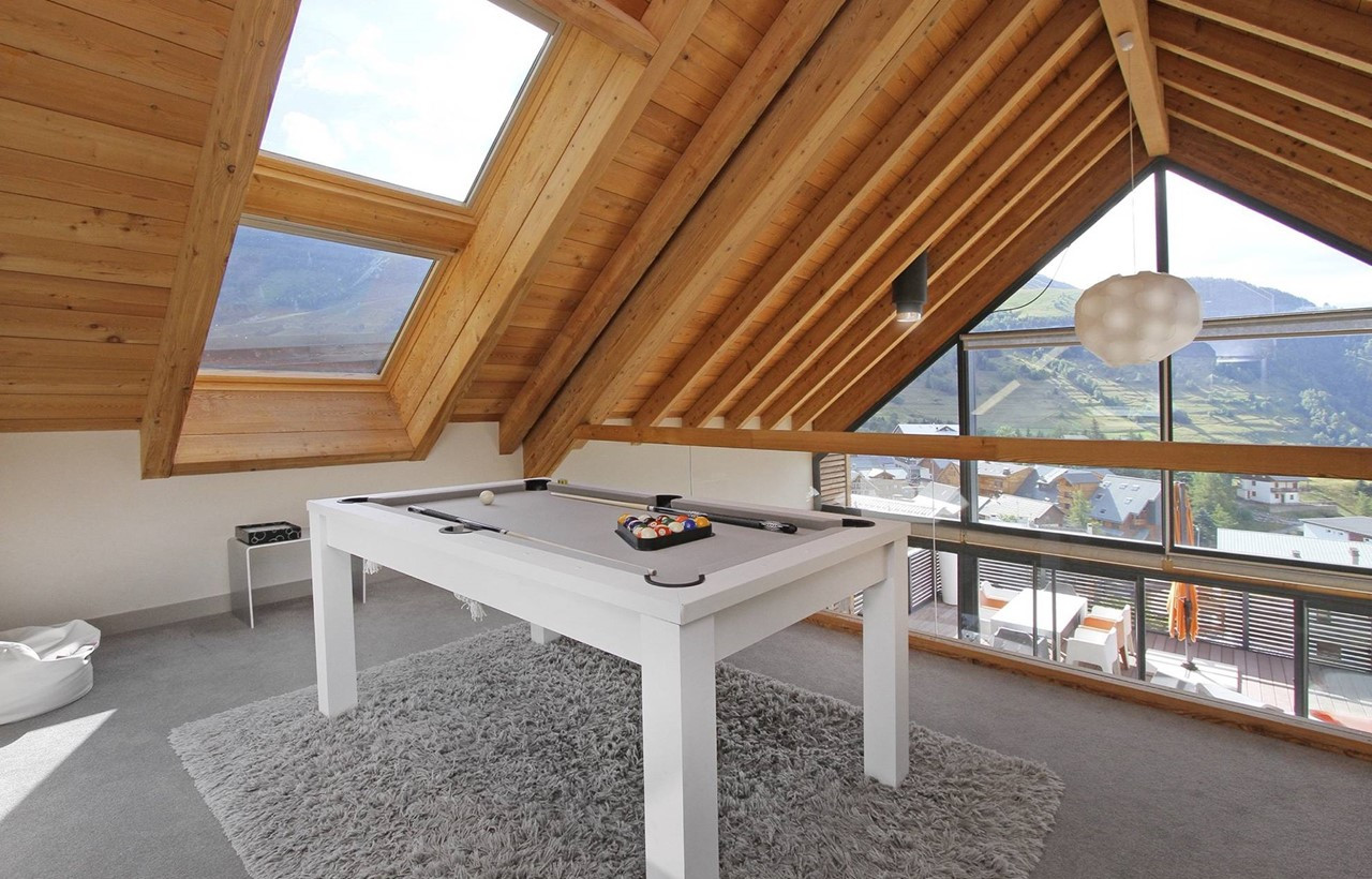 Les Deux Alpes Location Chalet Luxe Wilsnolate Billard 