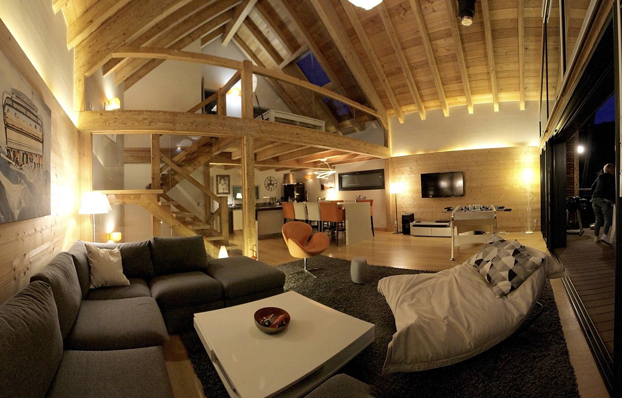 Les Deux Alpes Location Chalet Luxe Wilsnolate Salon  