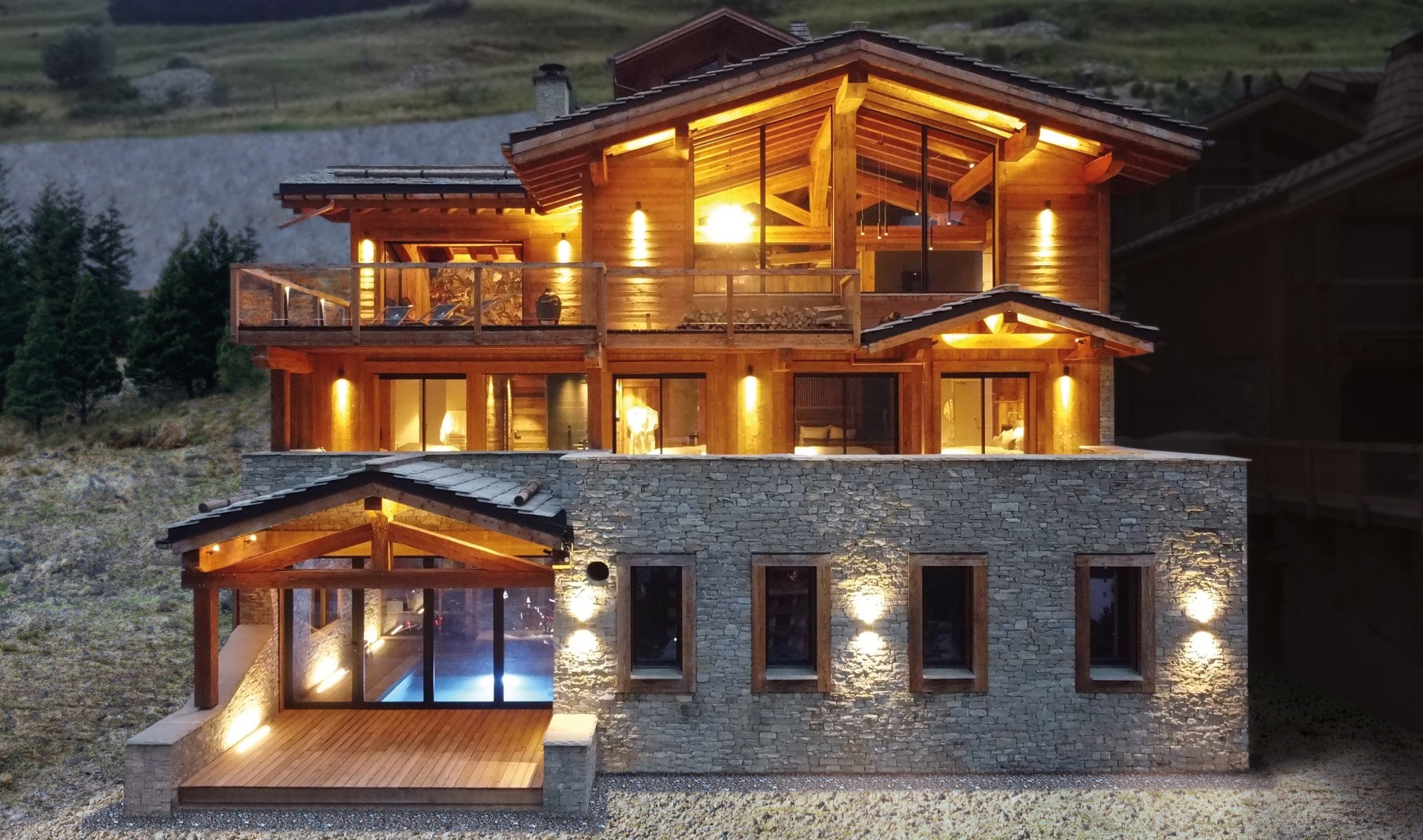 Les Deux Alpes Location Chalet Luxe Zincite Extérieur