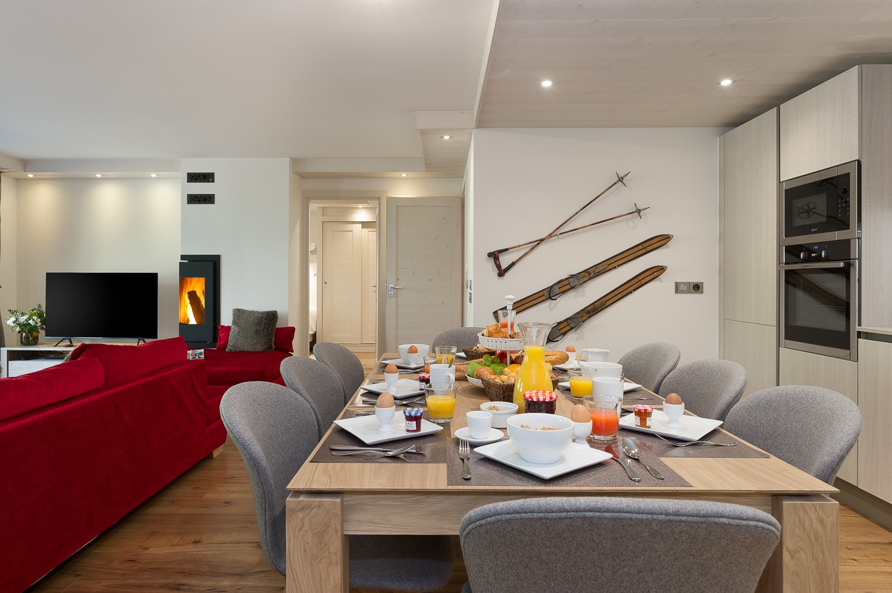 Les Gets Location Appartement Luxe Andoume Cuisine