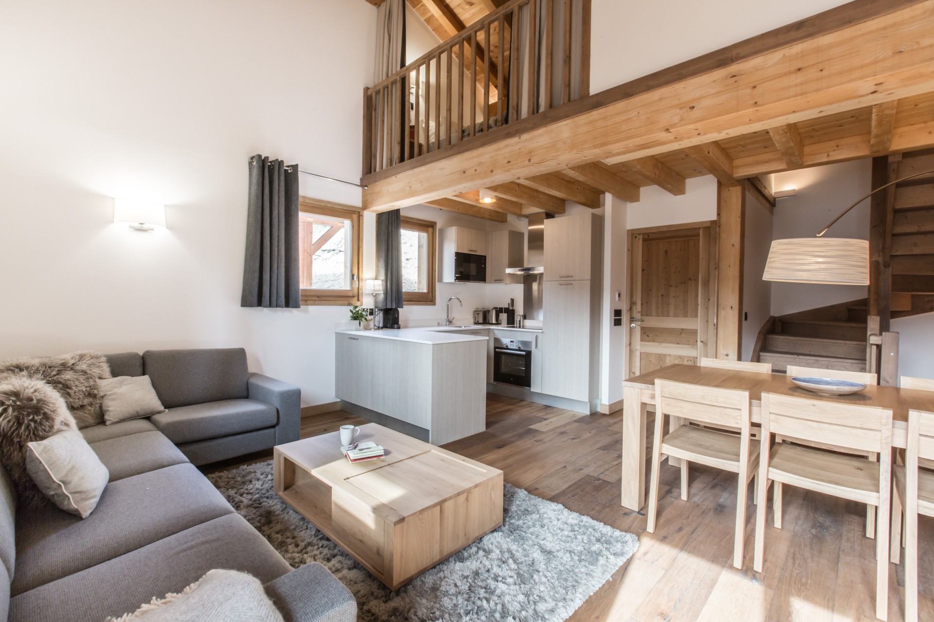 Les Gets Luxury Rental Chalet Ancelie Living Room