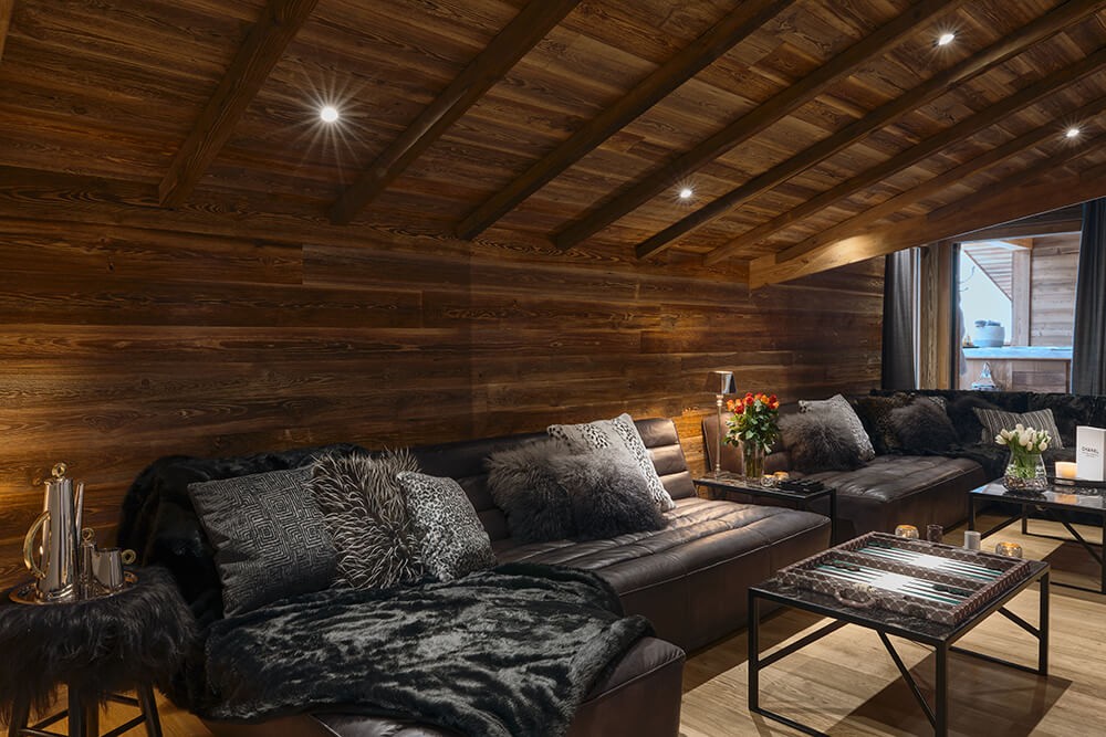 Les Gets Luxury Rental Chalet Gedrute Living Room 3