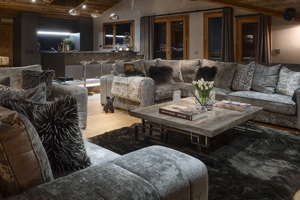 Les Gets Luxury Rental Chalet Gedrute Living Room 4