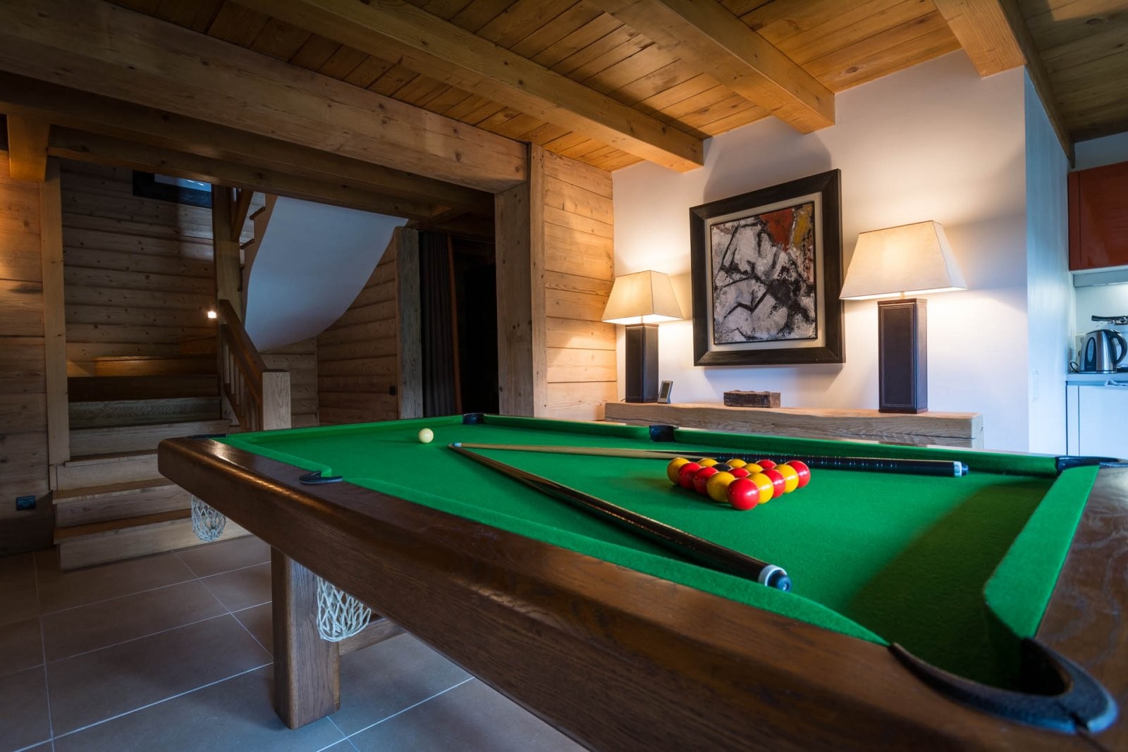 Les Gets Location Chalet Luxe Geigerite Billard