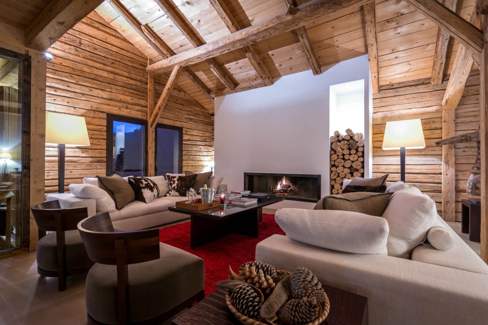 Les Gets Location Chalet Luxe Geigerite Séjour