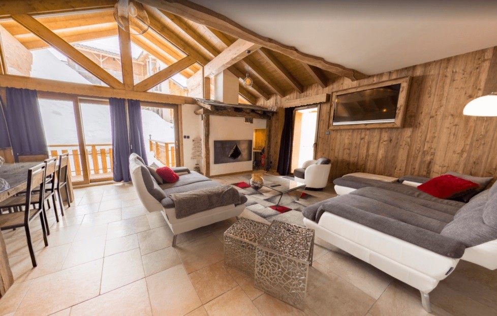 Les Menuires Location Chalet Luxe Lalinaire Séjour