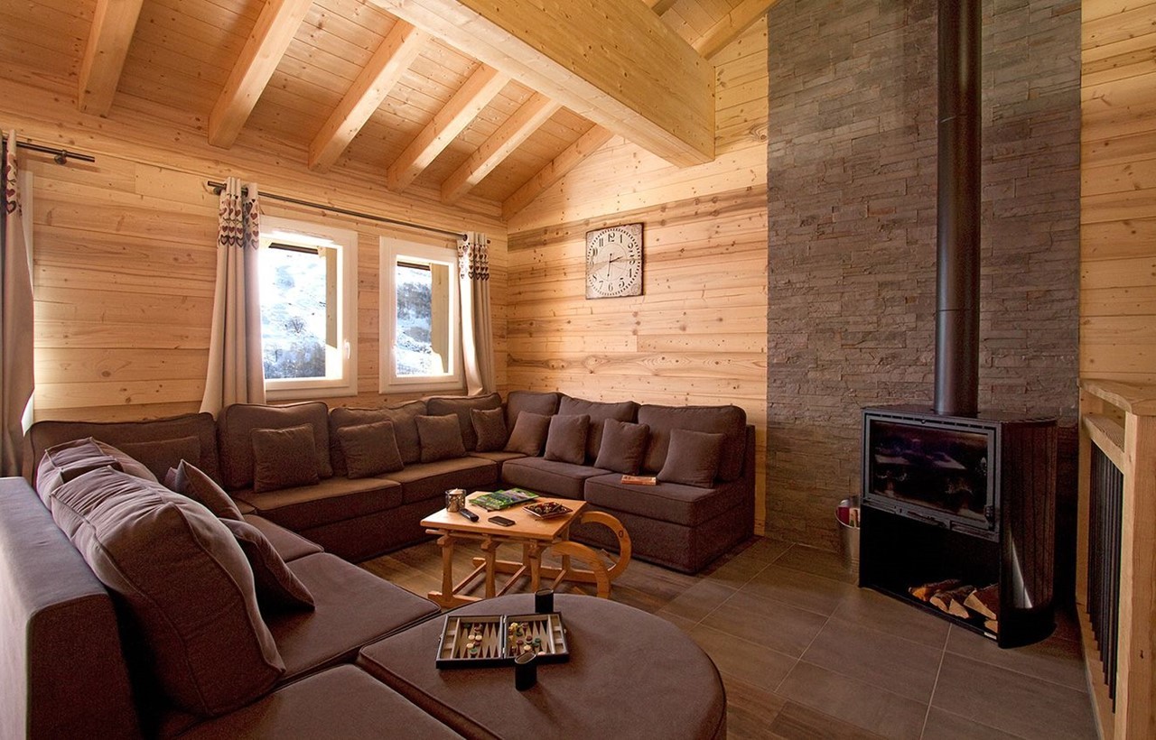 Les Menuires Location Chalet Luxe Mizzanite Séjour