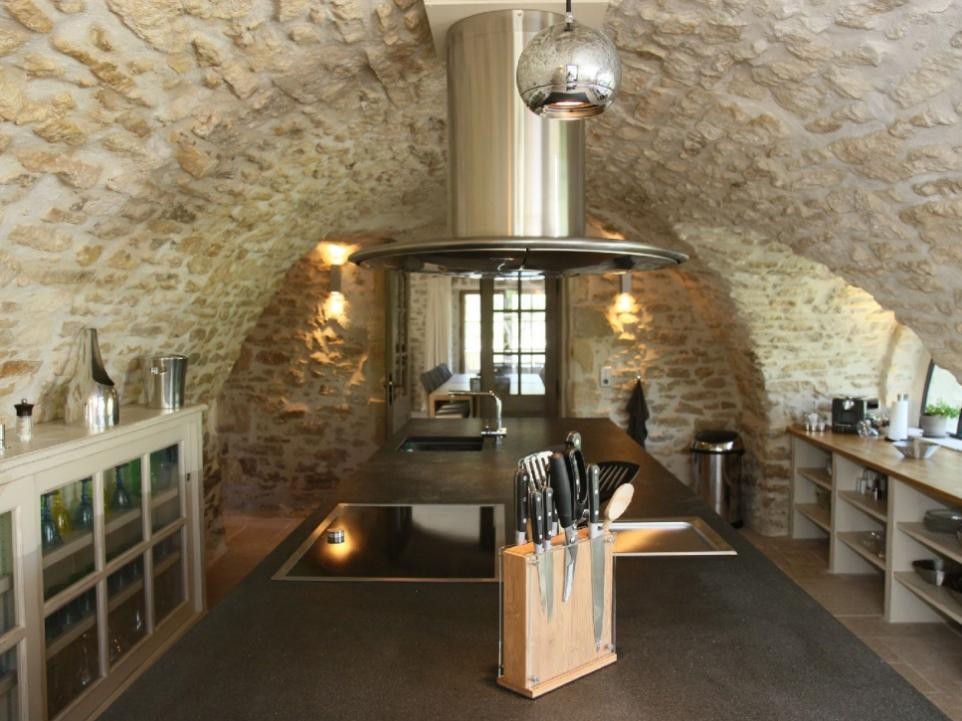 Luberon Location Villa Luxe Lin Jaune Cuisine