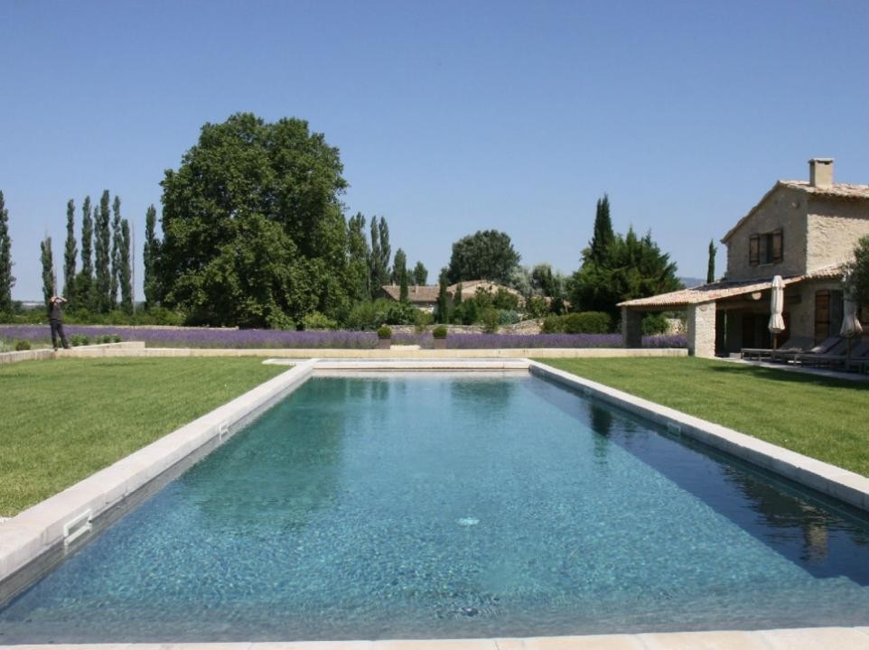 Luberon Location Villa Luxe Lin Jaune Piscine 2