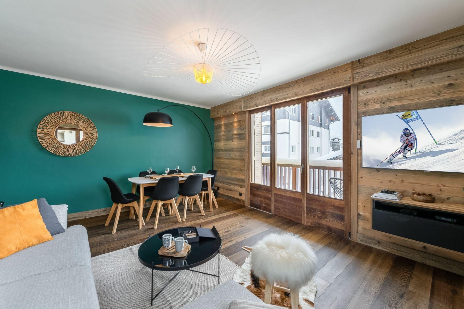 Megève Location Appartement Luxe Cajoto Séjour