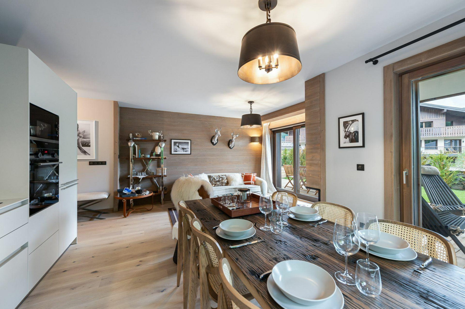 Megève Location Appartement Dans Résidence Luxe Carion Séjour