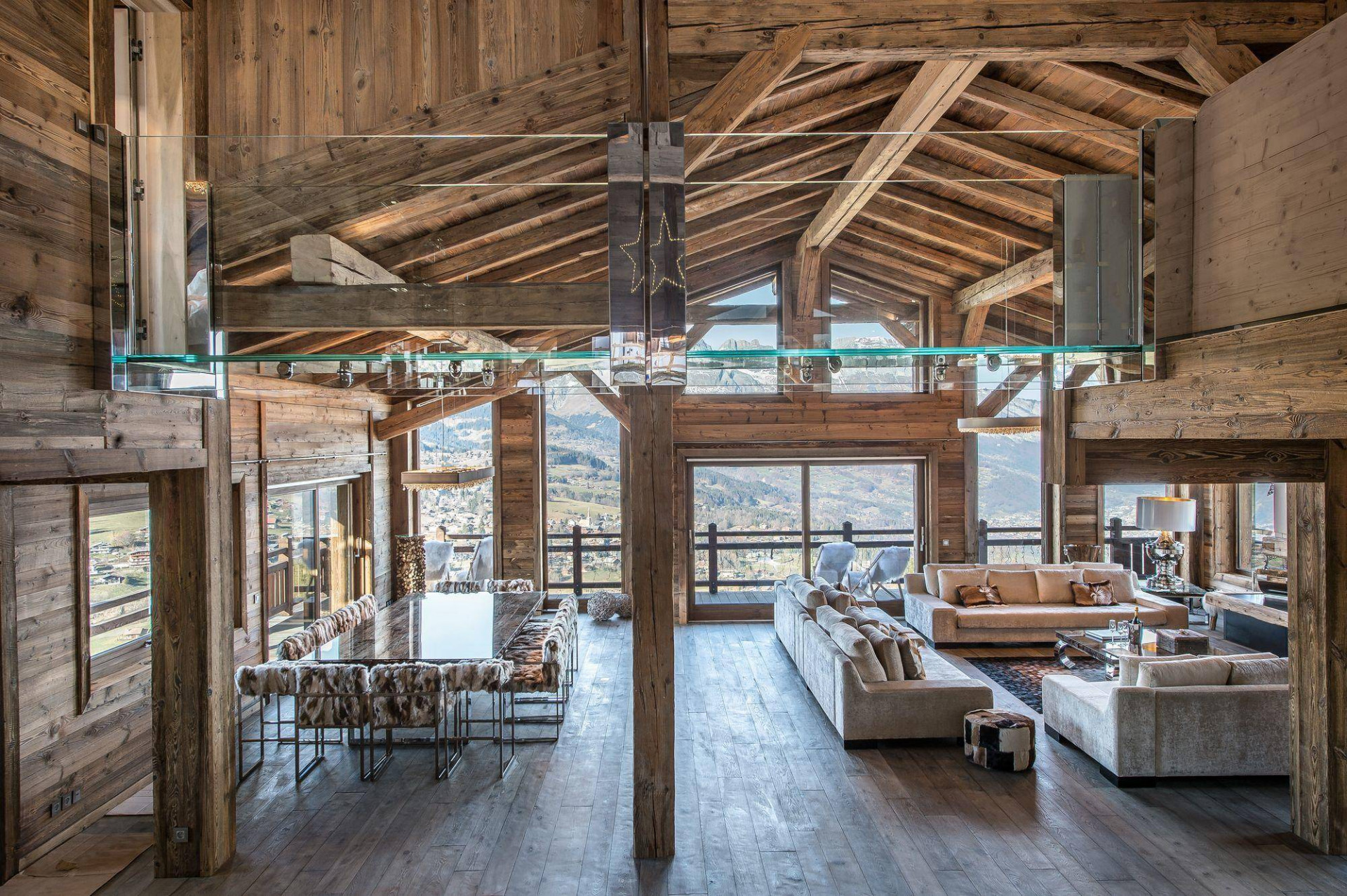 Megève Location Chalet Luxe Cajola Salon