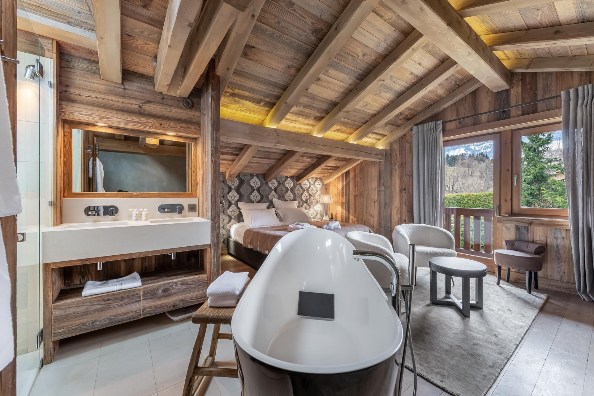 Megève Location Chalet Luxe Cajons Salle De Bain 1