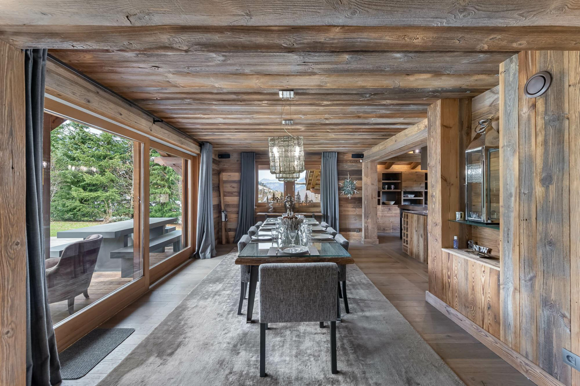 Megève Location Chalet Luxe Cajons Séjour