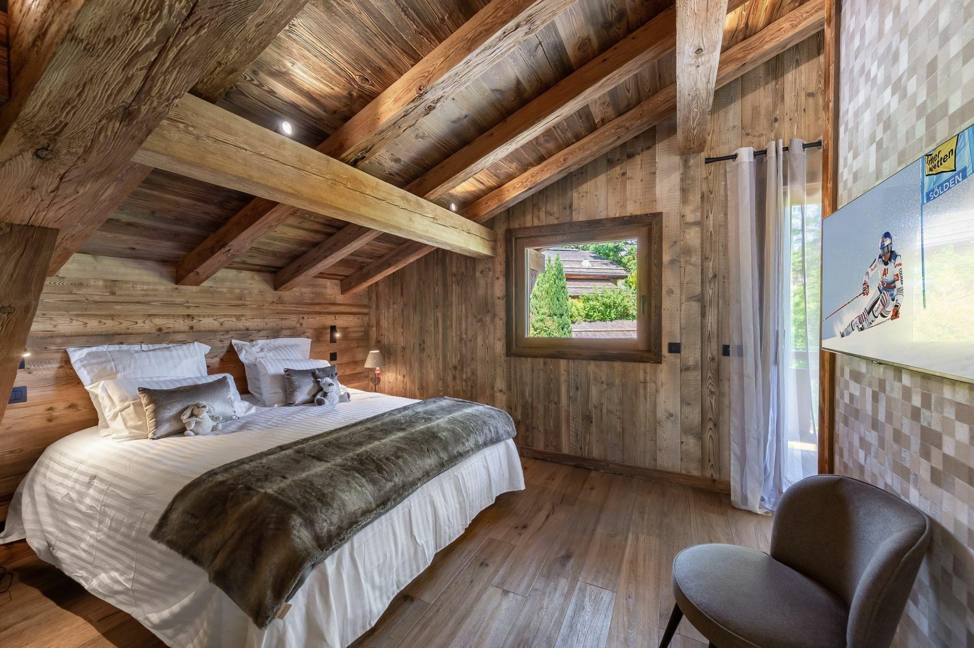 Megève Location Chalet Luxe Cajutu Chambre