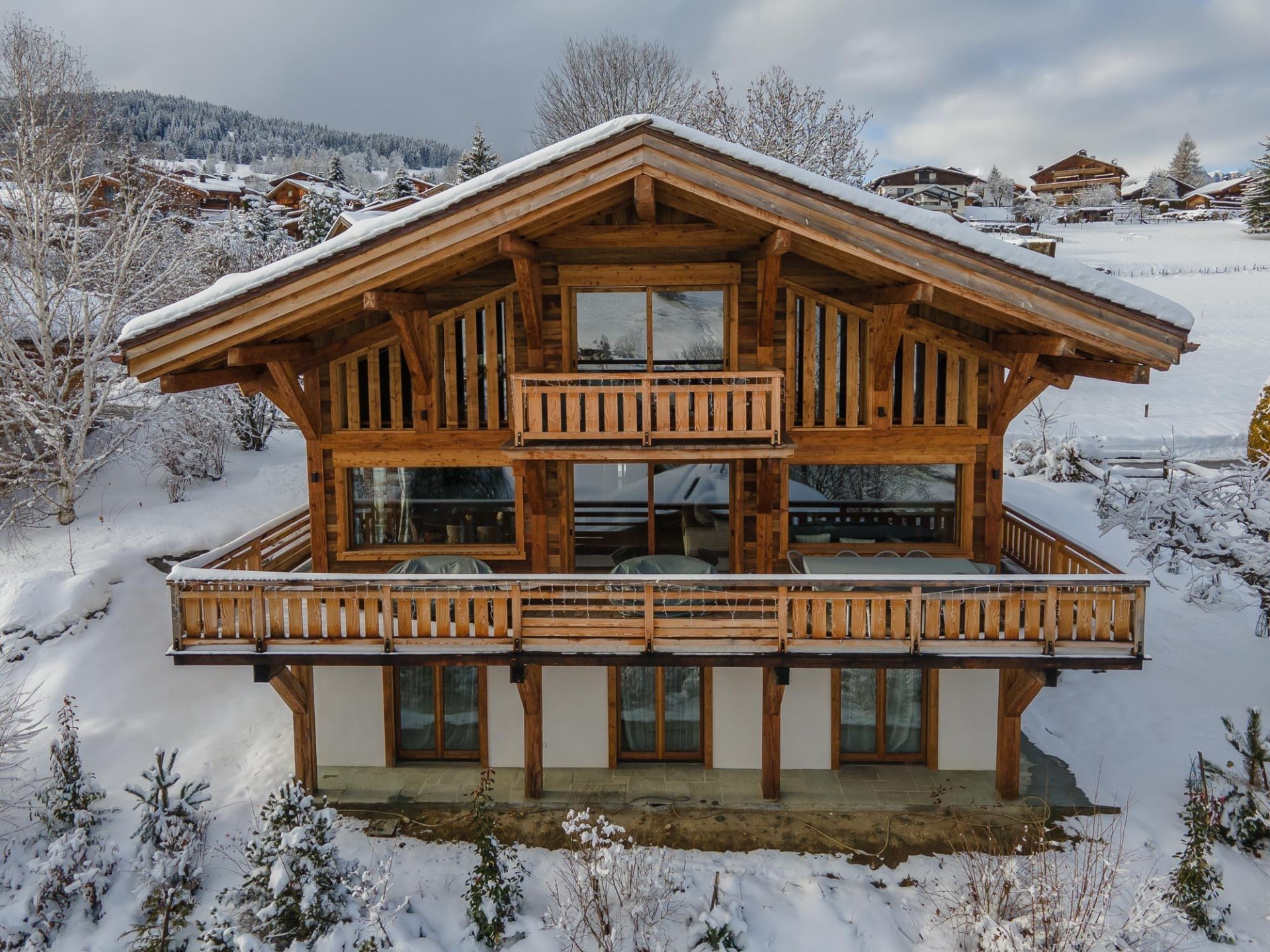 Megève Location Chalet Luxe Cajutu Extérieur