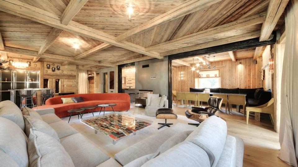 Megève Location Chalet Luxe Diaphilos Salon 1