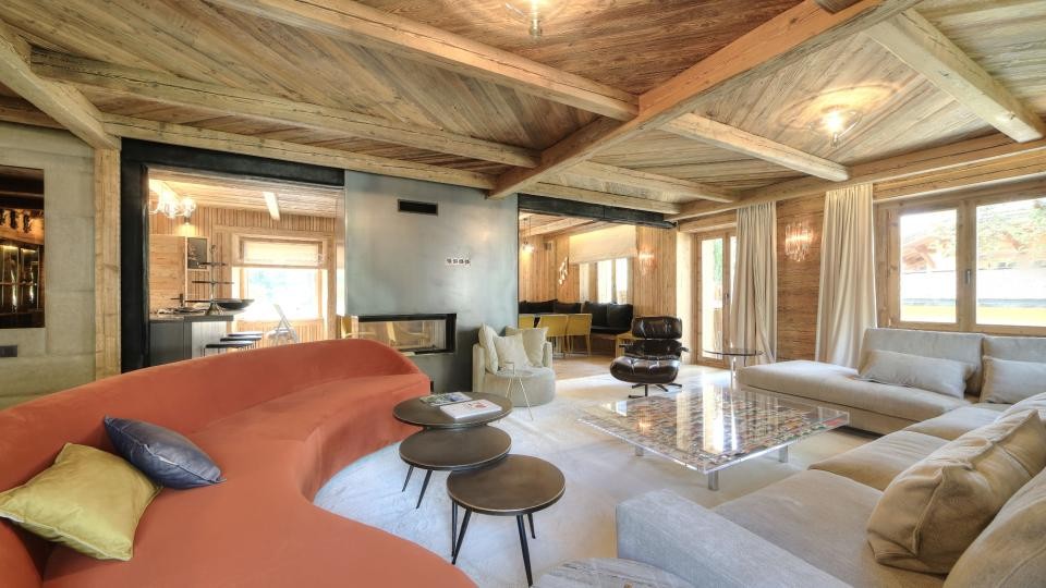 Megève Location Chalet Luxe Diaphilos Salon