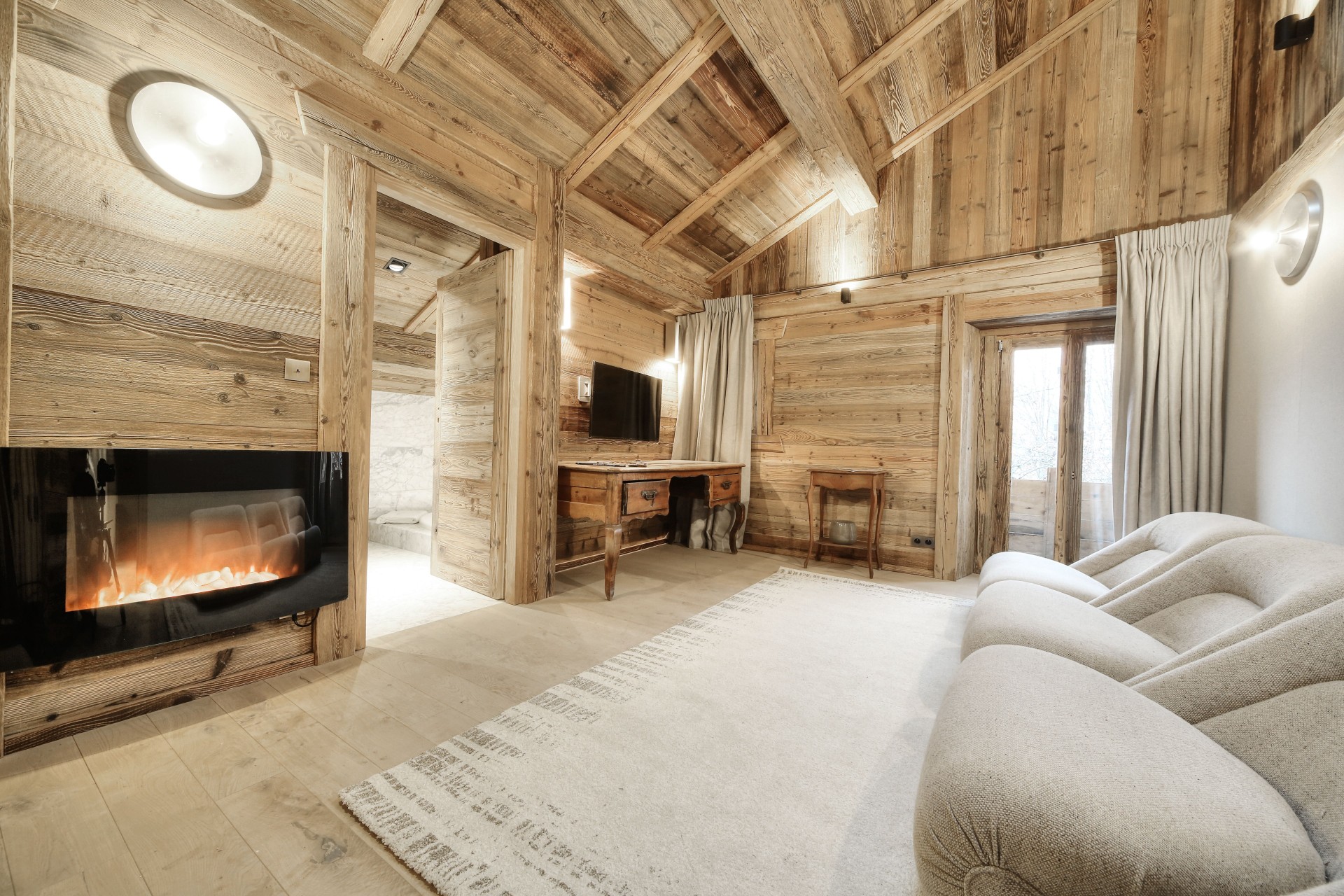 Megève Location Chalet Luxe Diaphilos Séjour