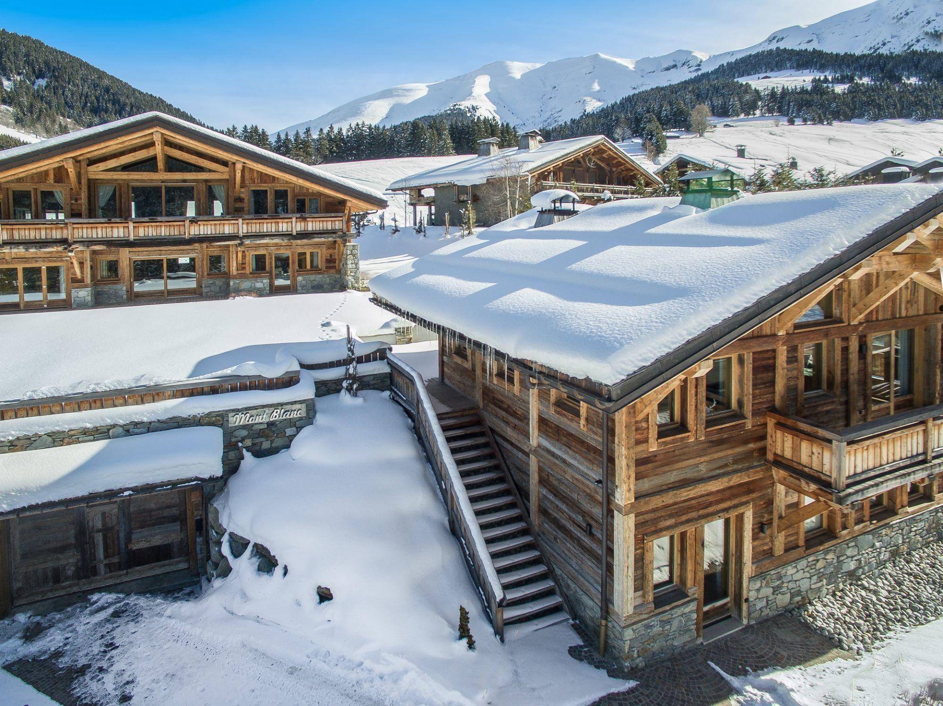 Megève Location Chalet Luxe Miki Blue Extérieur