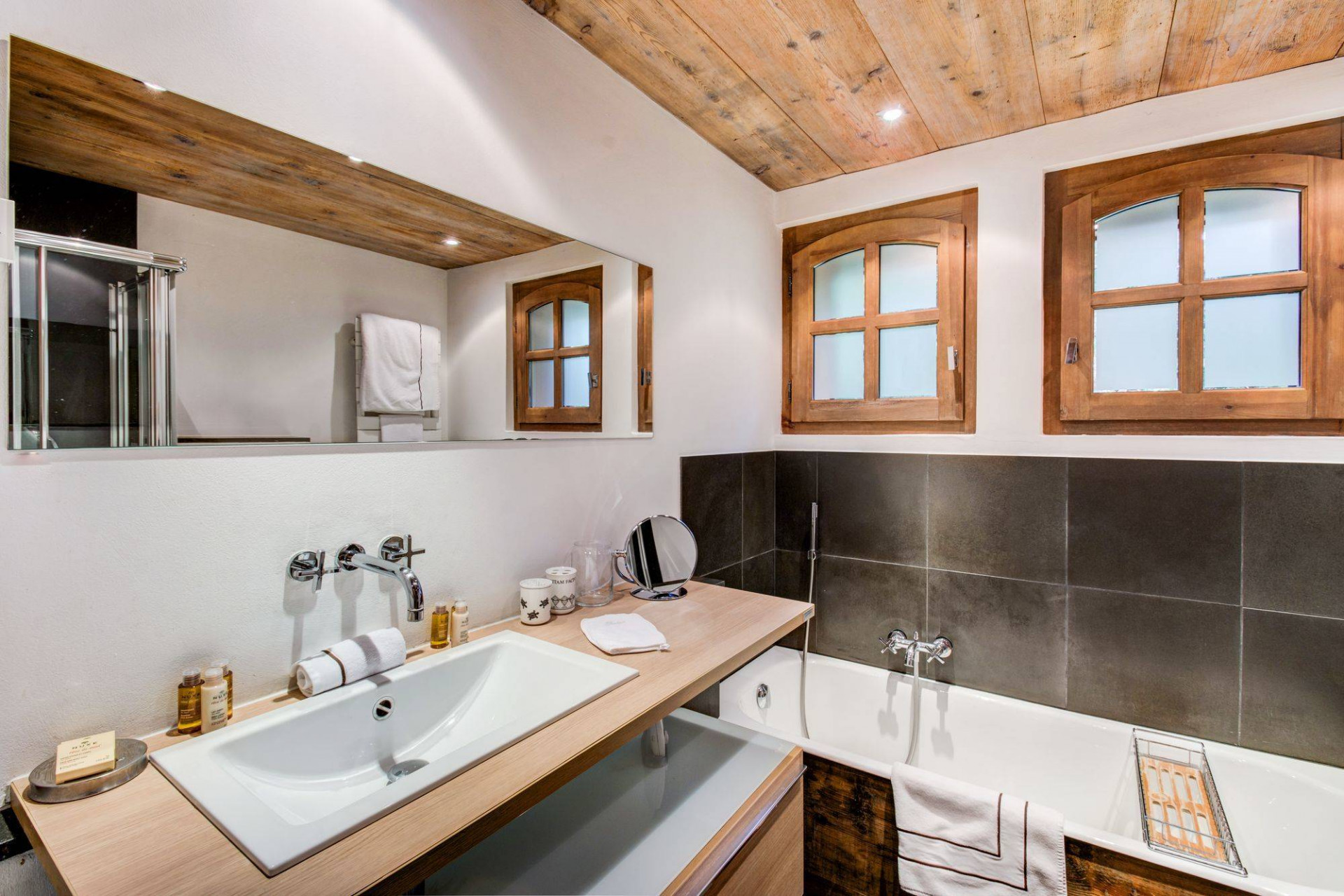 Megève Location Chalet Luxe Saphir Baignoire 