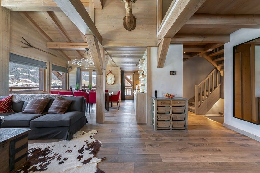 Megève Luxury Rental Chalet Sesane Living Room 2