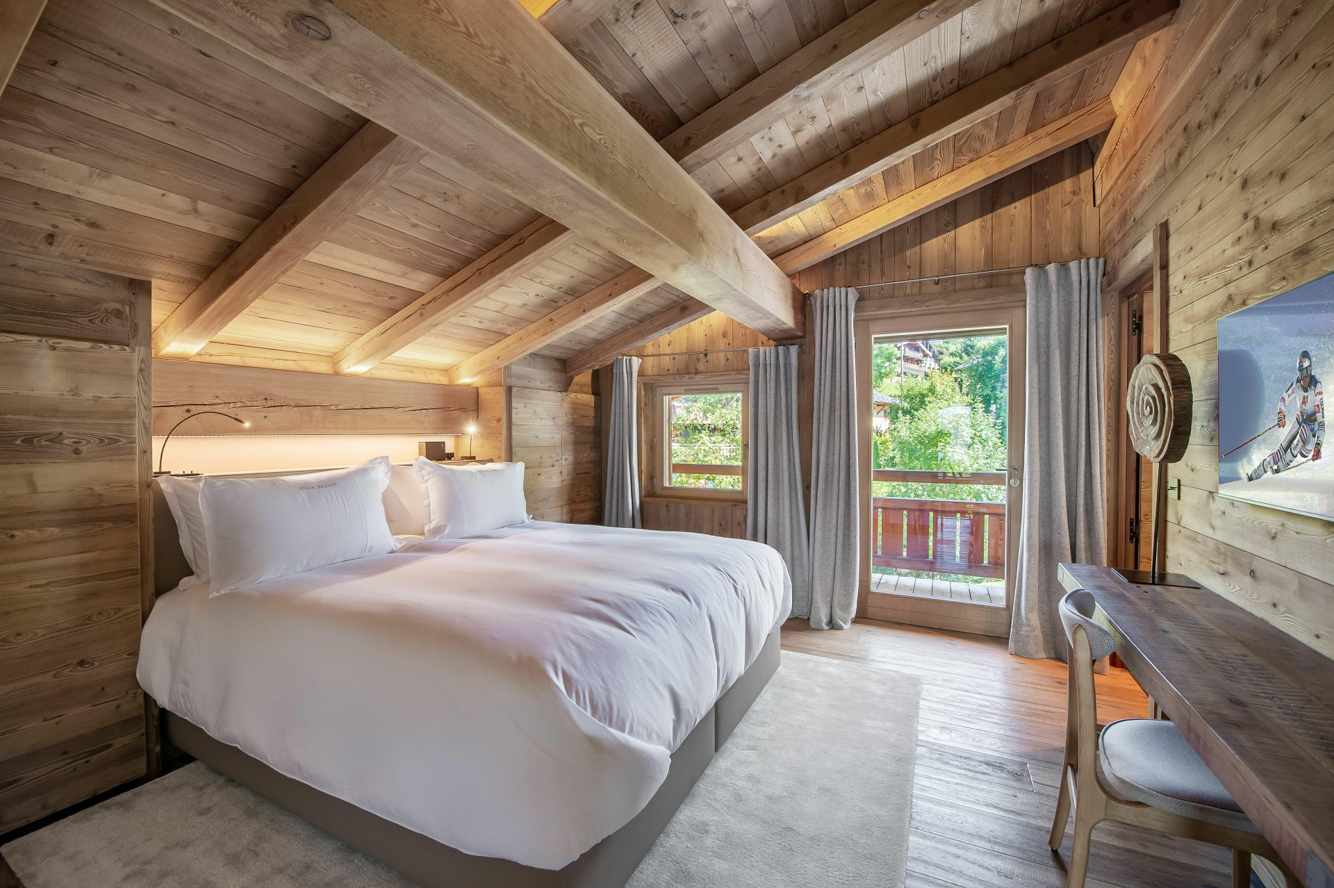 Megève Location Chalet Luxe Sesani Chambre