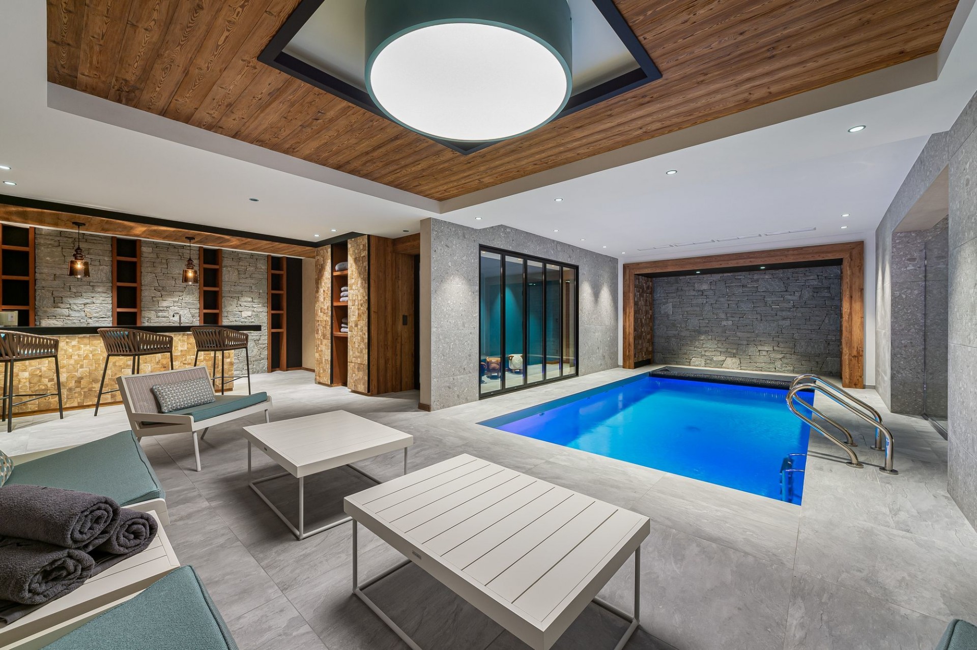 Megève Luxury Rental Chalet Sesanity Swimming Pool