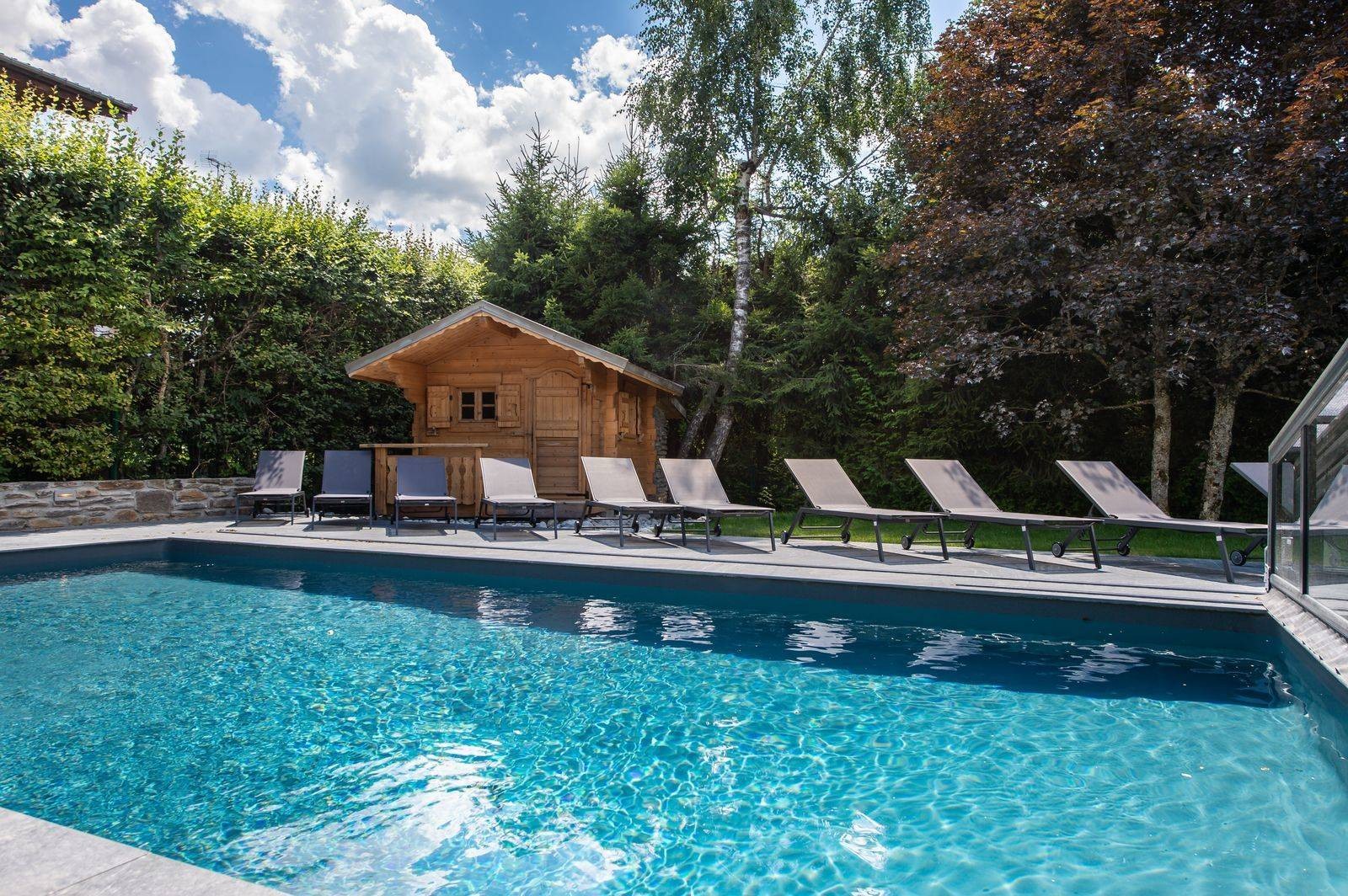 Megève Luxury Rental Chalet Taxozite Swimming Pool 2