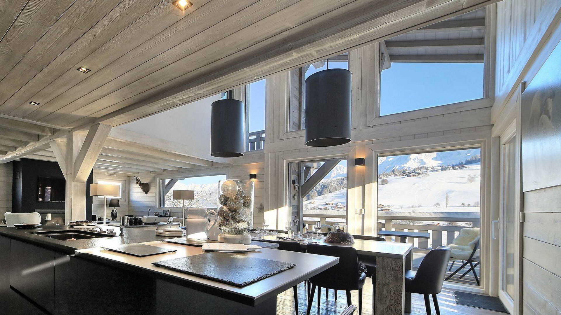 Megève Luxury Rental Chalet Telizite  Kitchen