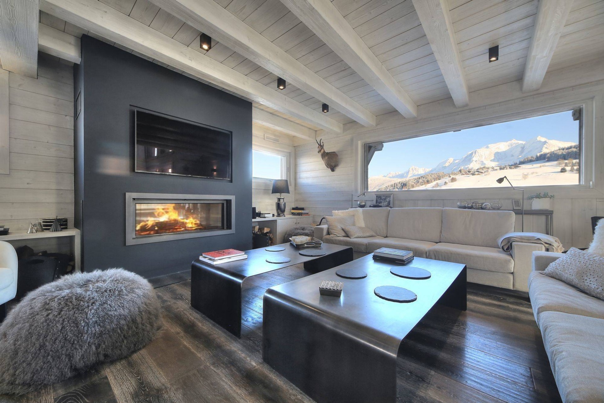 Megève Luxury Rental Chalet Telizite  Living Area