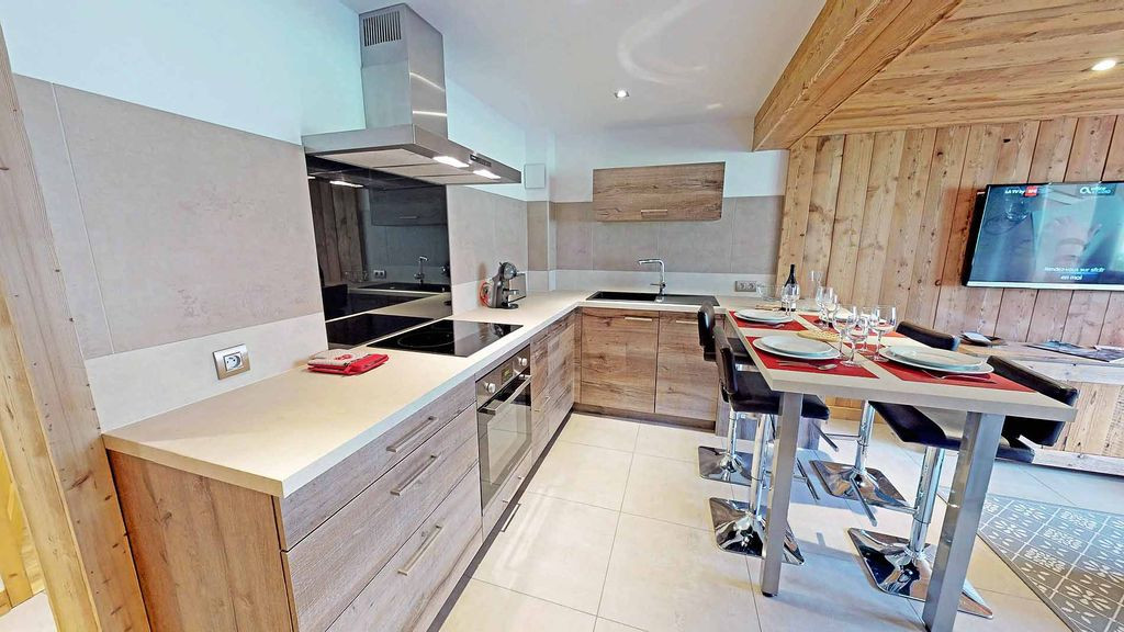 Meribel Location Appartement Luxe Melelot Cuisine 