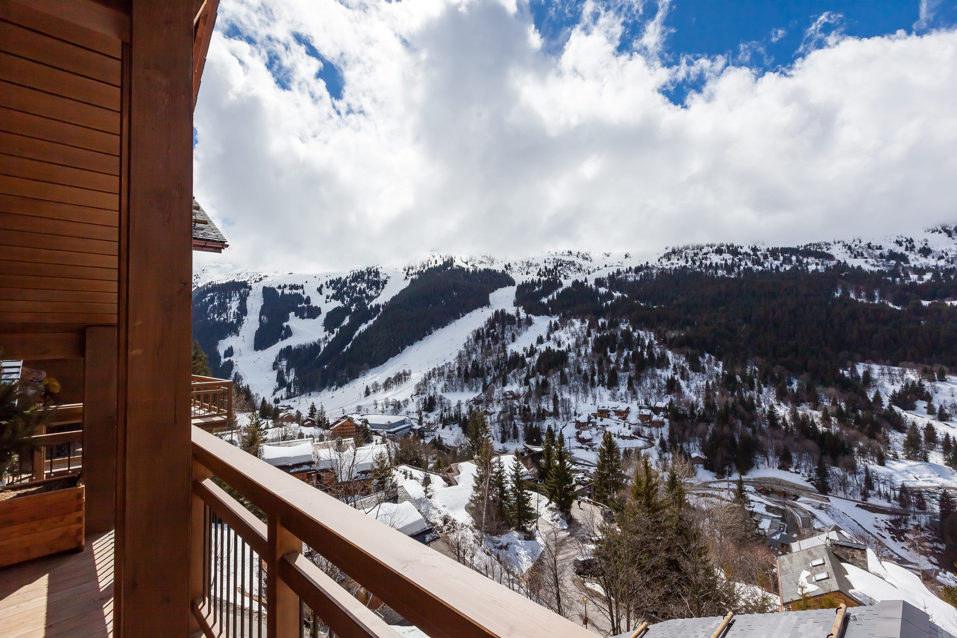 Meribel Location Appartement Luxe Niuli  Balcon