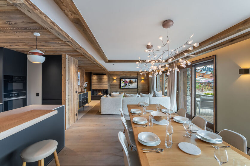 Meribel Location Appartement Luxe Noalia Salle A Manger 