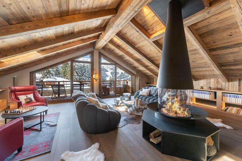 Meribel Location Appartement Luxe Noalu Cheminée 