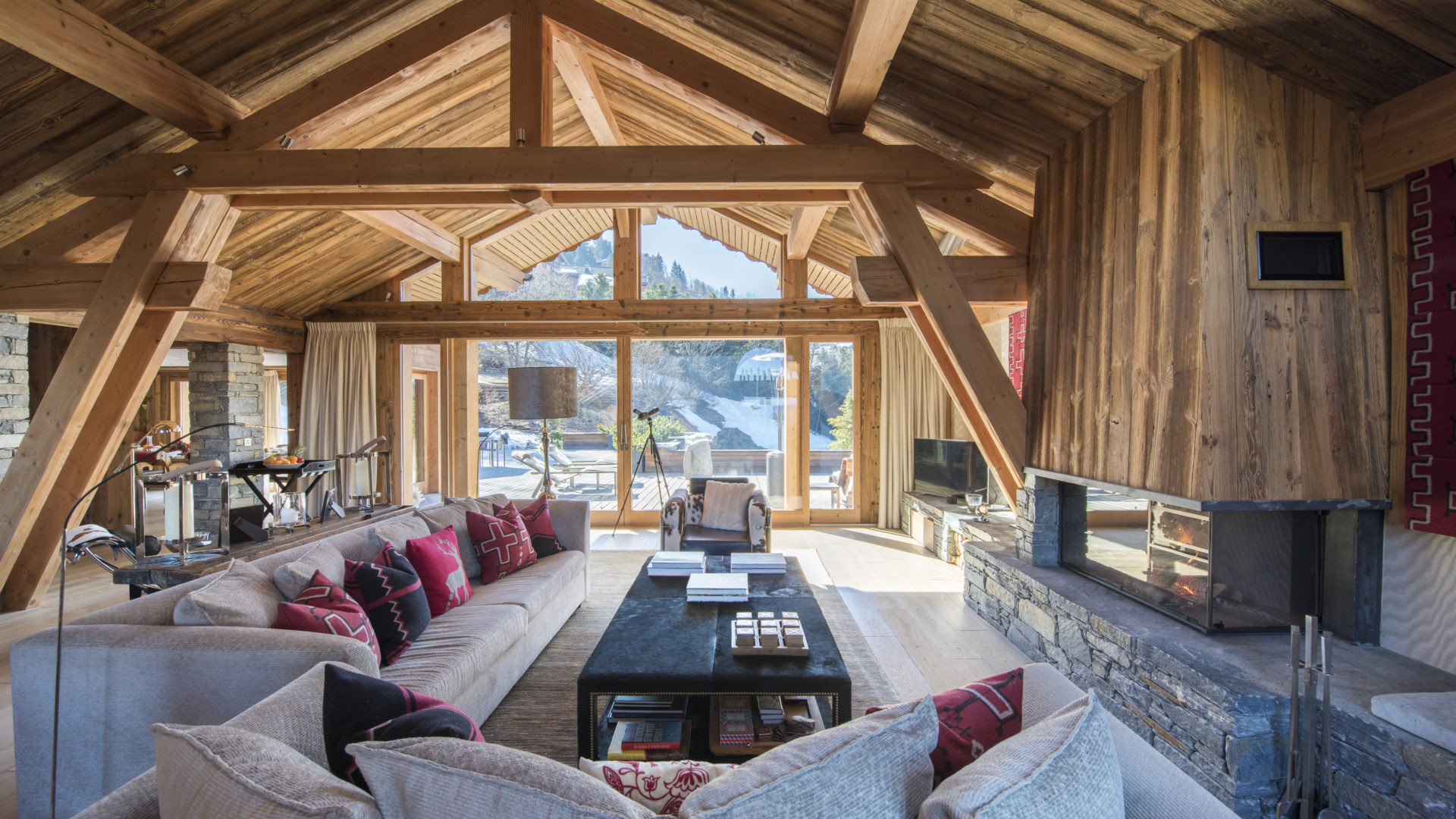 Meribel Location Chalet Luxe Berzelianite Séjour 