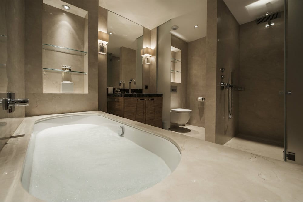 Meribel Location Chalet Luxe Granizite Baignoire