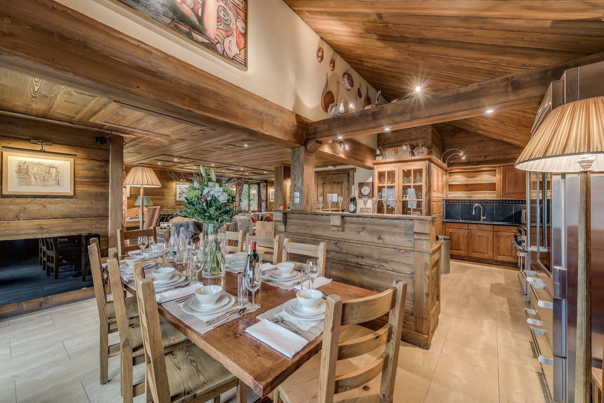 Meribel Location Chalet Luxe Malacon Salle A Manger