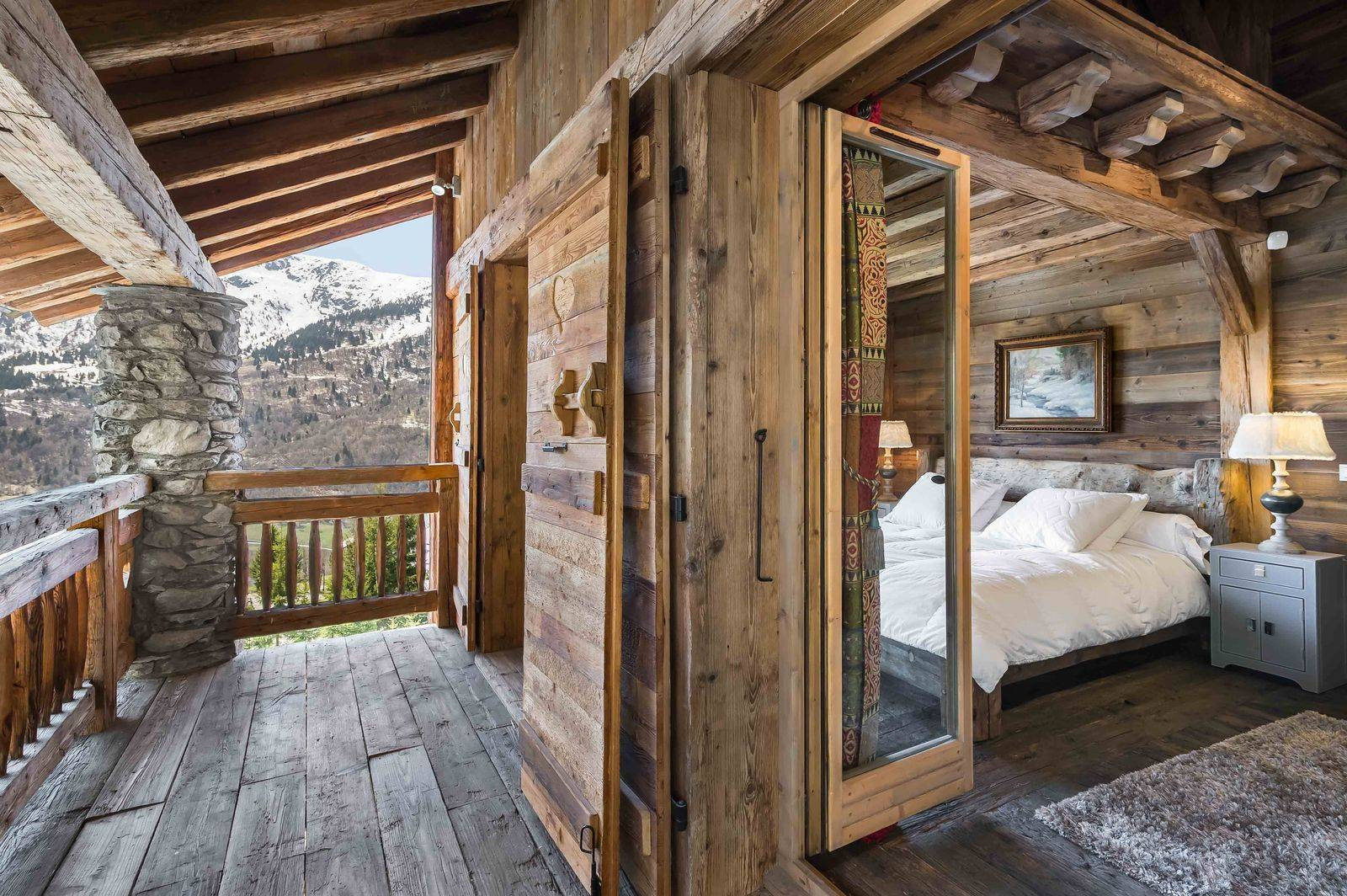 Meribel Location Chalet Luxe Nobbies Balcon 