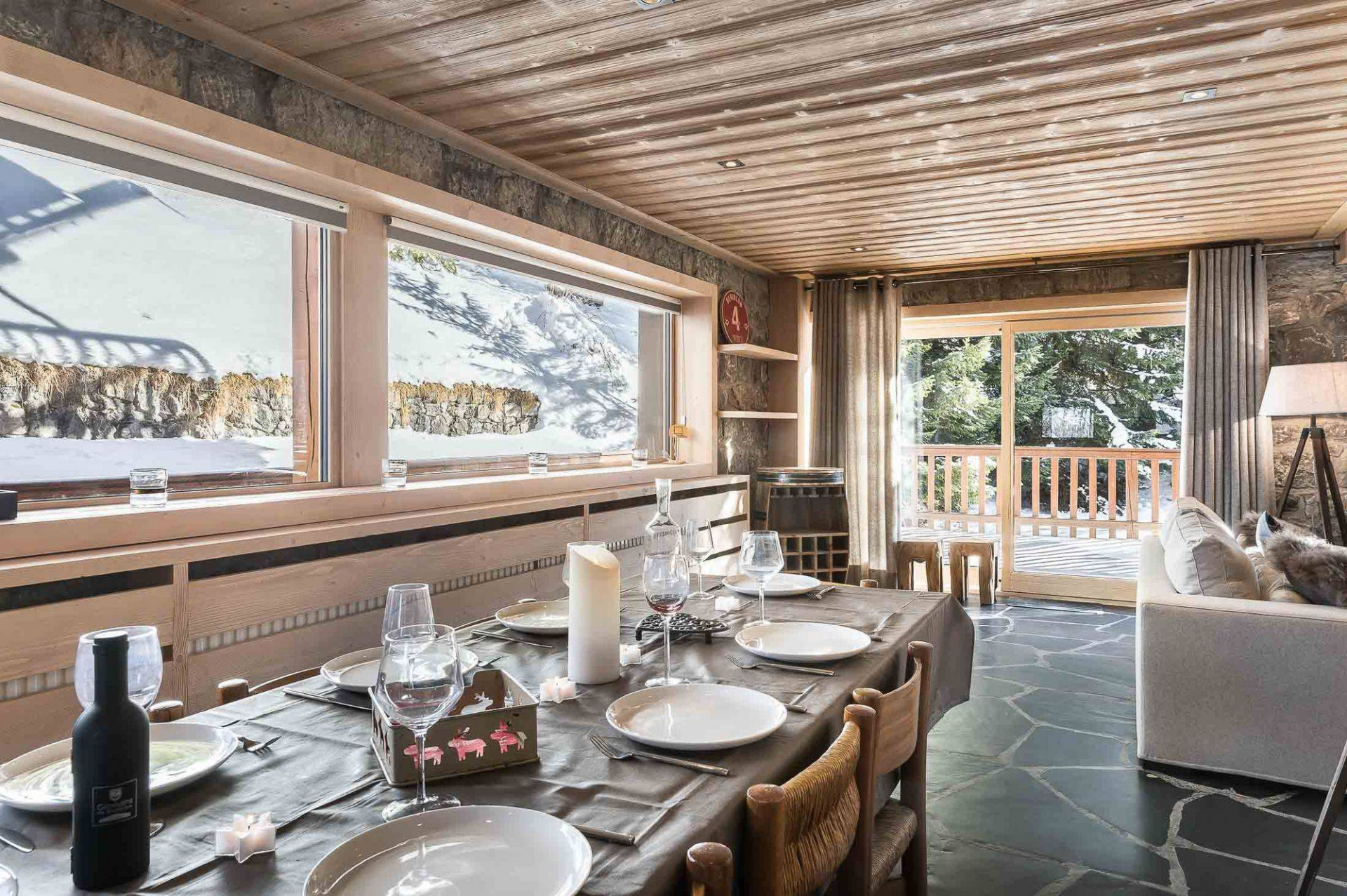 Meribel Location Chalet Luxe Novack Salle A Manger