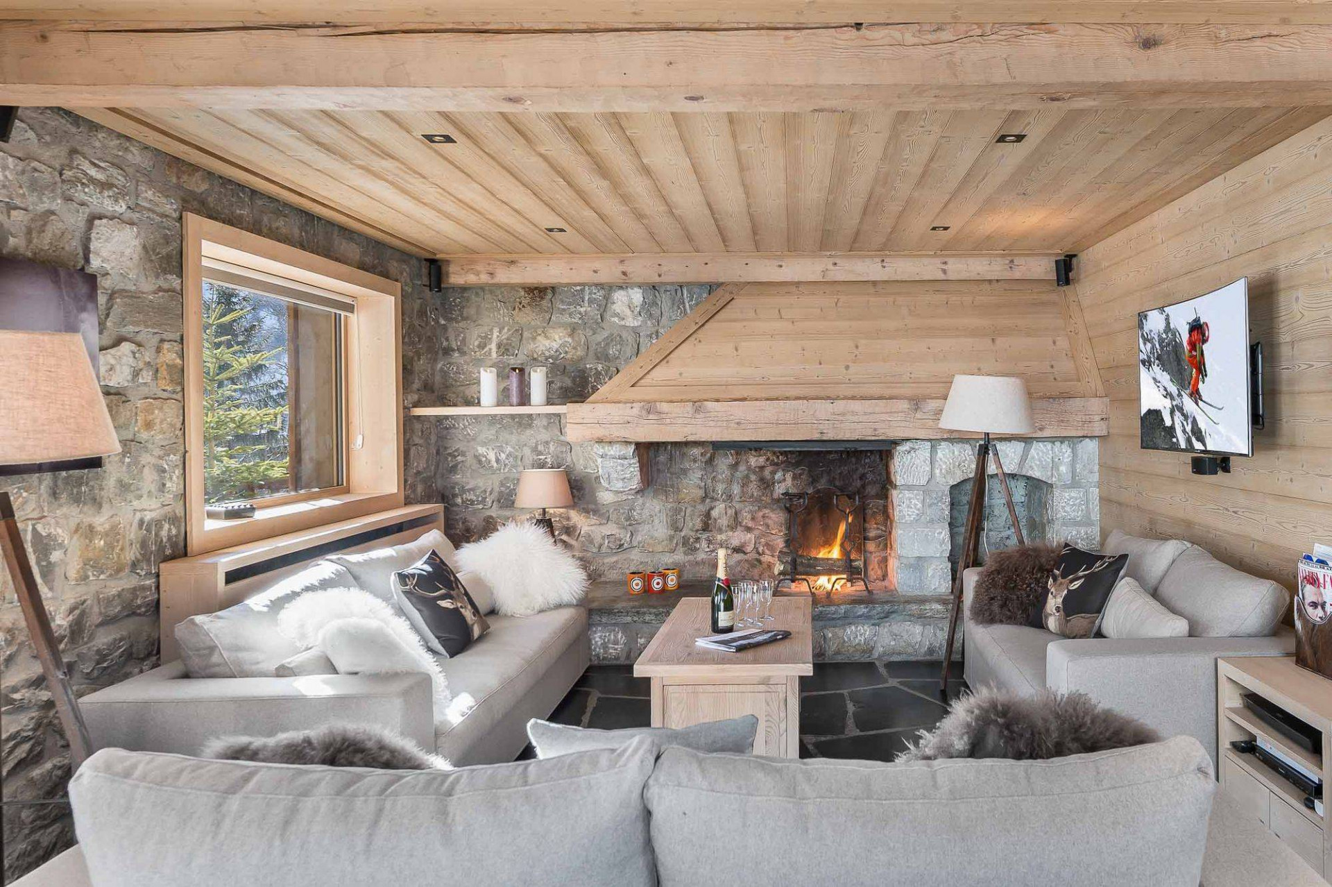 Meribel Location Chalet Luxe Novack Salon 