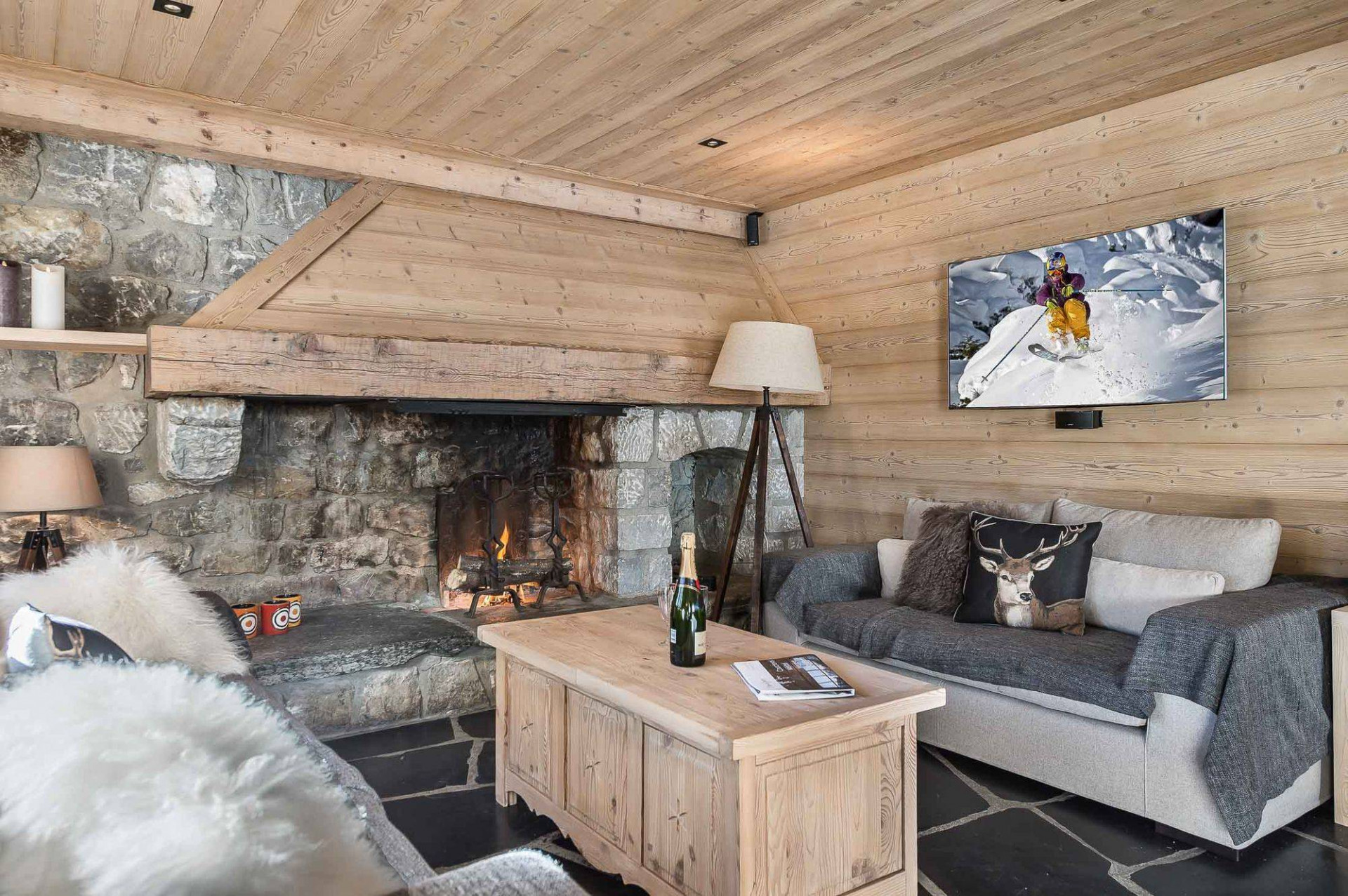 Meribel Location Chalet Luxe Novack Séjour