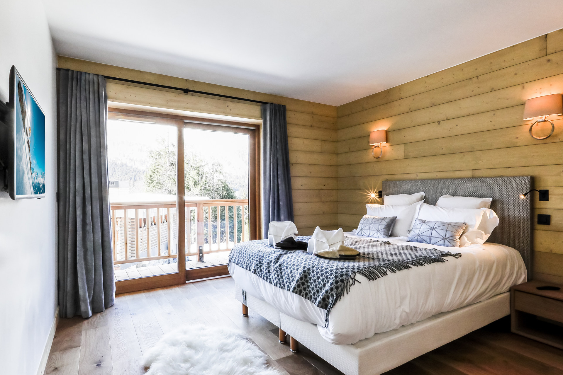 Meribel Location Chalet Luxe Nuoloise Chambre